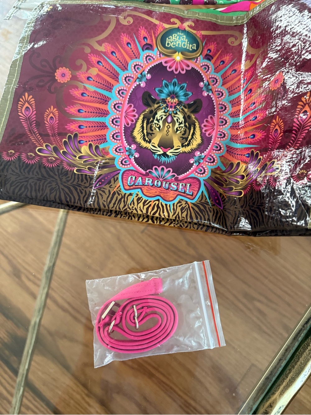 Agua Bendita Rare Carousel Edition Hand Embroidered Crochet Beadwork Bikini Sz S - Picture 15 of 16